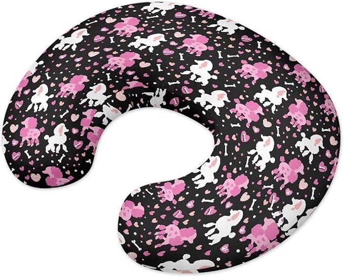 Poddle Dog Nursing Pillow Cover for Newborn Breastfeeding Pillow Slipcover Hidden Zipper Design Nursing Pillow Case U-Shaped Soft and Skin-Friendly