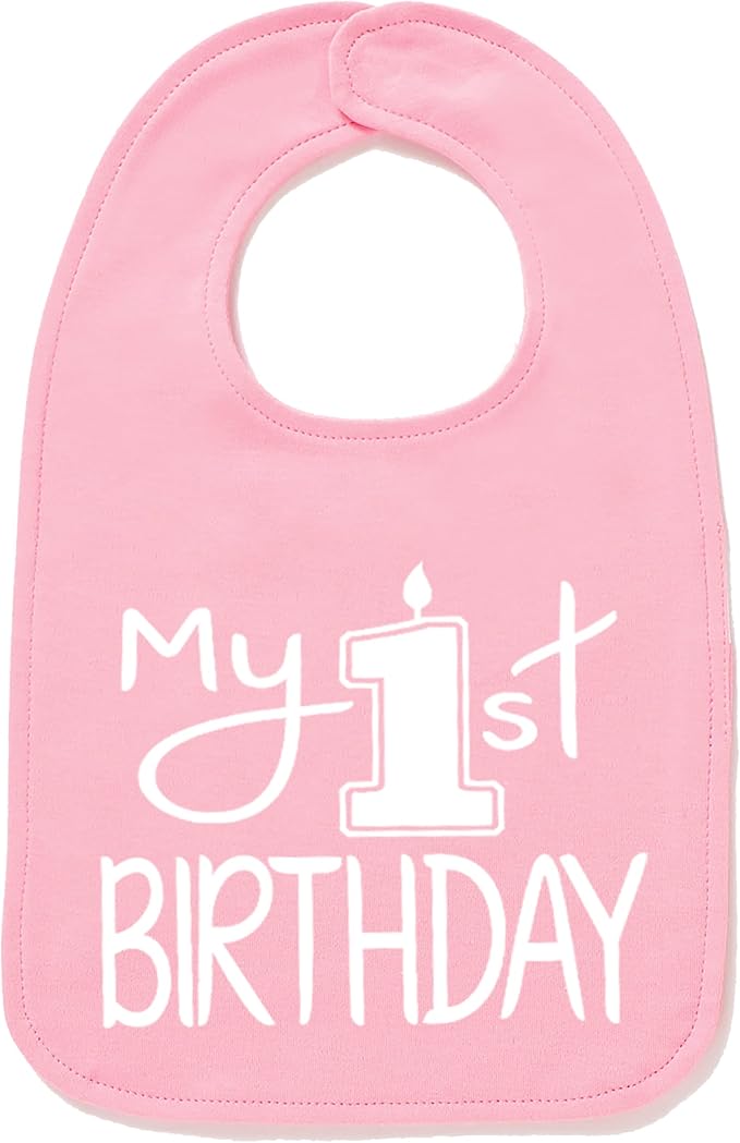 Aiden's Corner Handmade Cute Baby Boy Girl First Birthday Smash Cake Bibs My 1st Birthday Bib