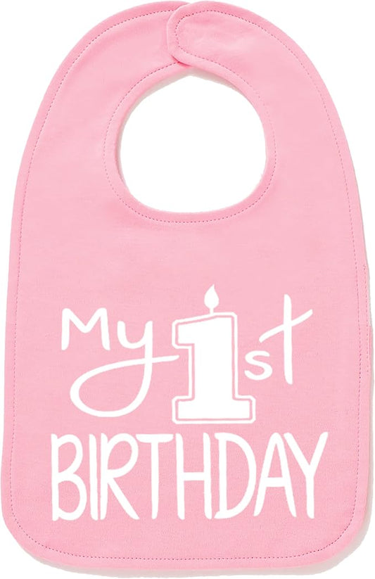 Aiden's Corner Handmade Cute Baby Boy Girl First Birthday Smash Cake Bibs My 1st Birthday Bib
