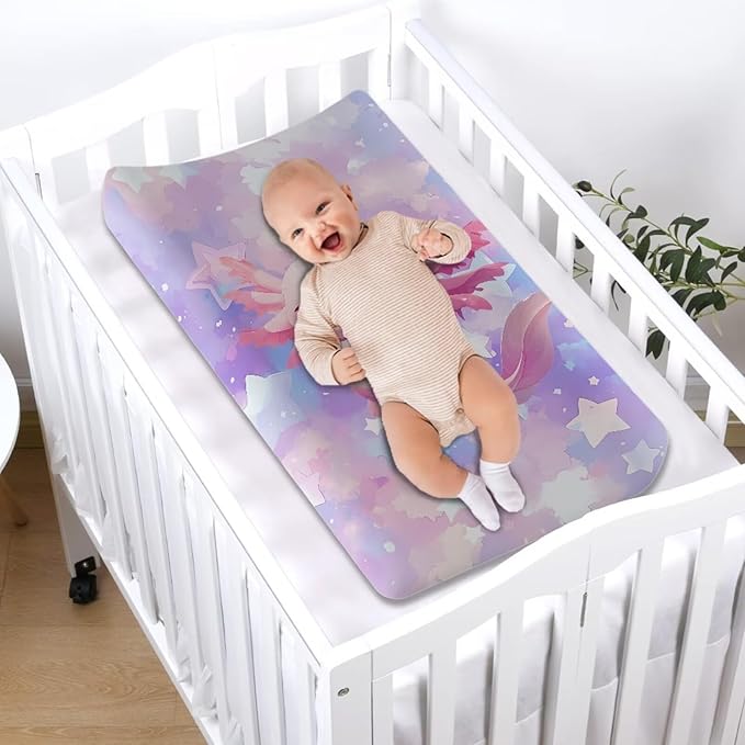 Changing Pad Covers for Boys Girls Carddle Sheet Set for Baby Boys Girls Breathable & Washable Cover