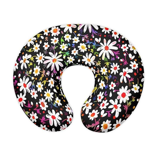 Colorful Daisies Nursing Pillow Cover Slipcover Soft and Comfortable Maternity Breastfeeding Newborn Infant Feeding Cushion Cover Machine Wash & Quick Dry