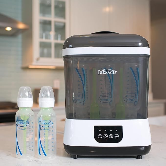 Dr. Brown’s Natural Flow MilkSPA Breastmilk and Bottle Warmer with Dr. Brown's Deluxe Electric Baby Bottle and Pacifier Sterilizer