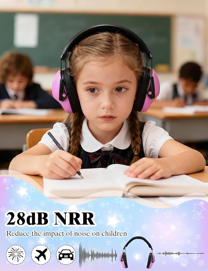 sundee Kids Noise Cancelling Headphones Ear Muffs for Noise Reduction Hearing Protection for Autism Chirldren