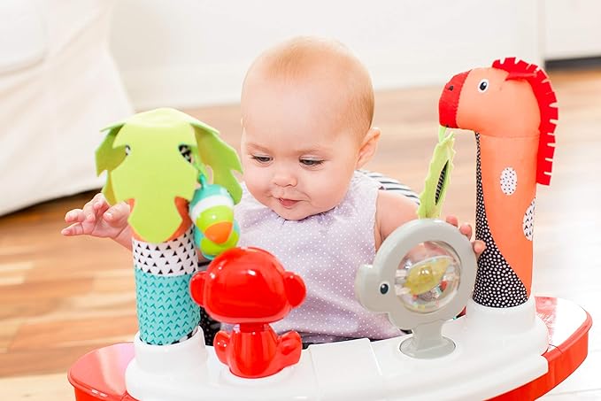 Infantino 3-in-1 Grow-with-Me Discovery Seat and Booster, Baby Activity Seat, Booster Seat for Dining Table with Removable Tray