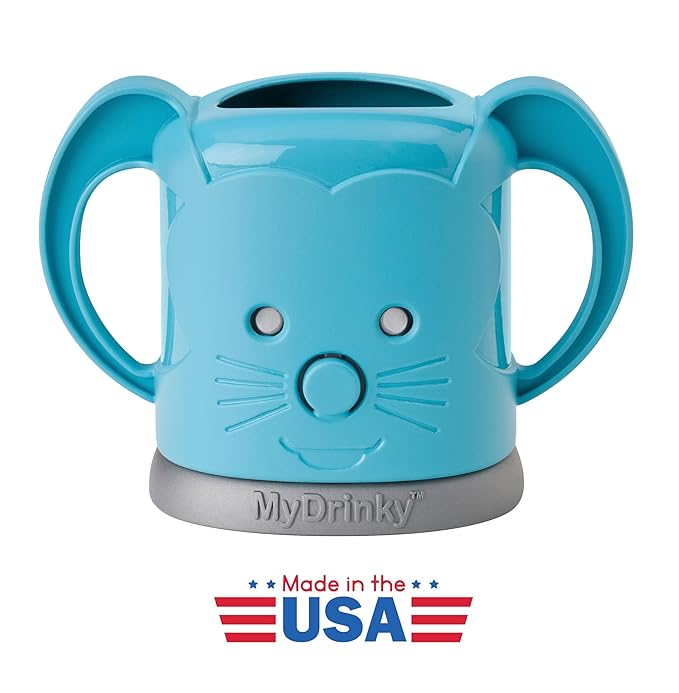 InchBug MyDrinky Pouch Holder No Squeeze, Reusable Drink Holder for Kids, Toddler and Babies | BPA-Free & Squeeze-Proof for Juice Boxes, Food Pouches | Dishwasher Safe, Aqua