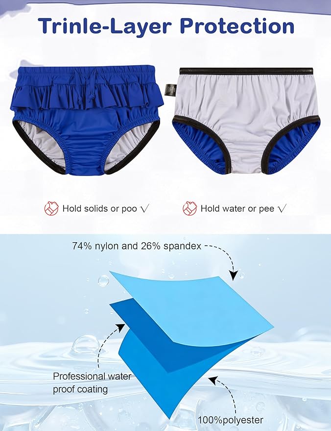 Youth Special Needs Reusable Swim Diapers Swimwear for Incontinence Diaper Covers Waterproof,Leakproof