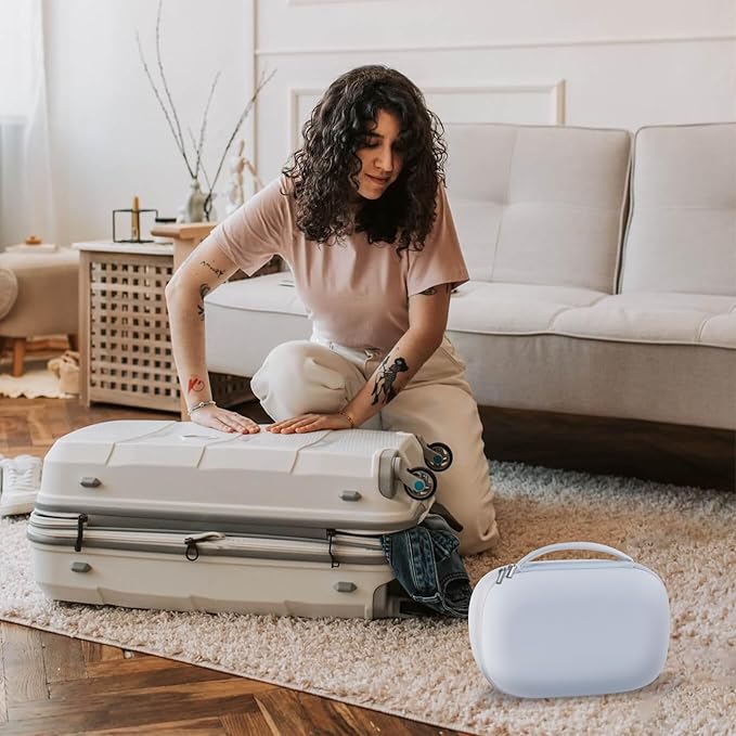 Wearable Breast Pumps Carrying Bag, Hard Shell Case with Removable Tray, Watertight Breast Pump Storage Bag Compatible with Most of Wearable Breast Pumps, Holds 2 Pumps