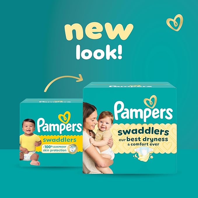 Pampers Baby Diapers - Swaddlers - Size 7, 44 Count, Ultra Absorbent Disposable Infant Diaper