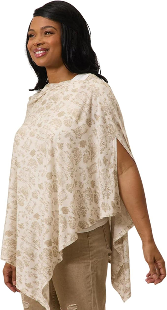 Solly Baby Nursing Cover, Ultra-Breathable, Lightweight Breastfeeding Cover-Up, Buttery-Soft Fabric, Universal Fit, Postpartum Essentials, Newborn Must Haves, Ecru Toile
