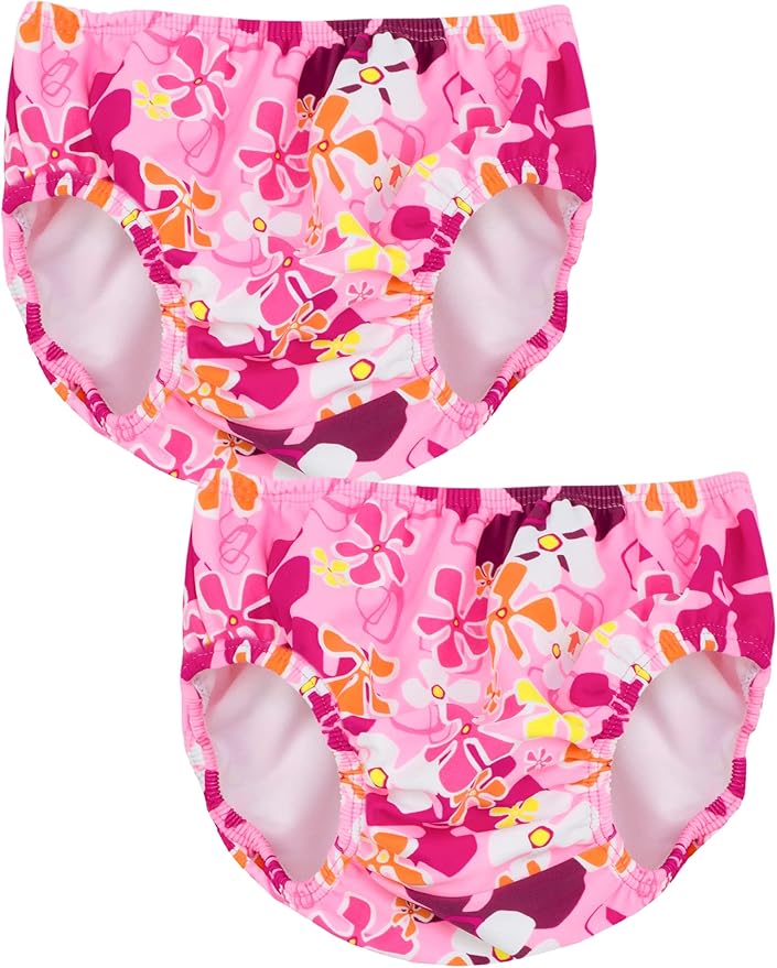 Tuga Girls Reusable Swim Diapers, UPF 50+ Sun Protection Swimsuit