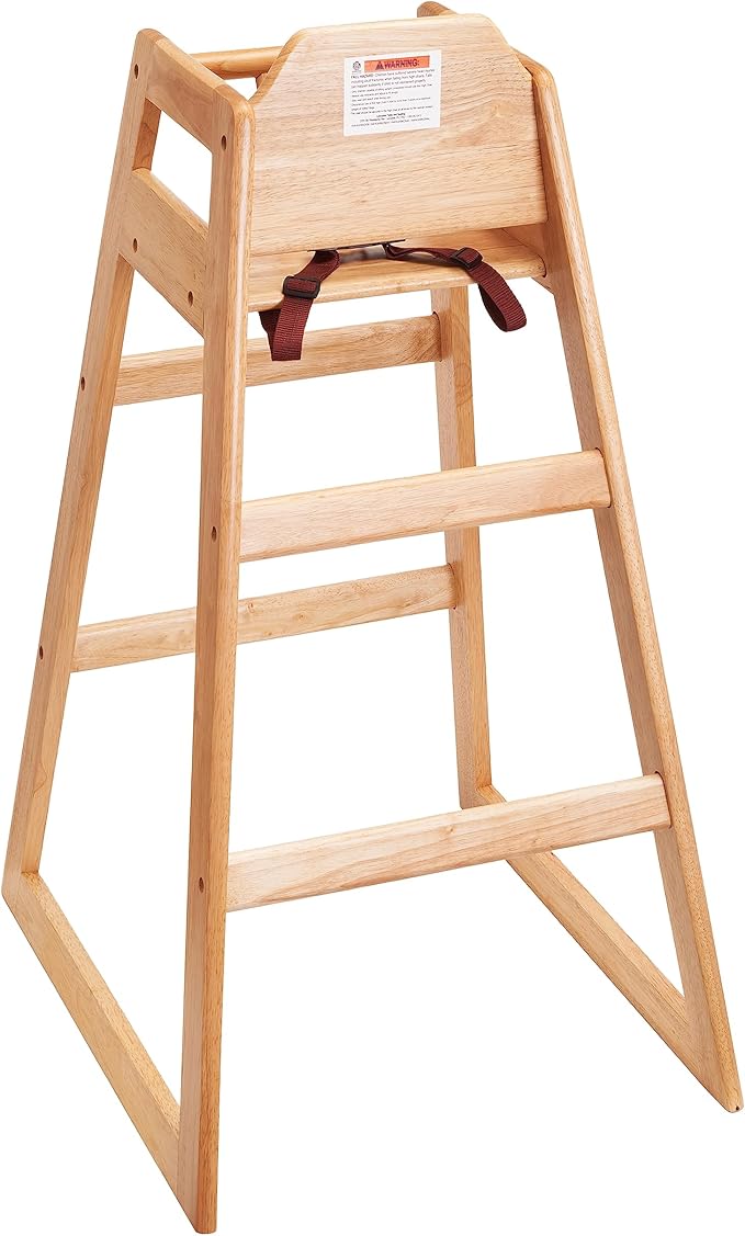 Hight Quality, Seating Ready-to-Assemble Restaurant Wood Bar Height High Chair, Baby Highchairs, Durable Dining Feeding Chair with Steps, High Chairs for Babies and Toddlers, Seria 01