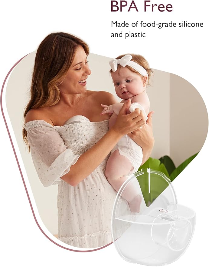 Momcozy M5 Milk Collector, Original M5 Breast Pump Replacement Accessories, 1 Pack