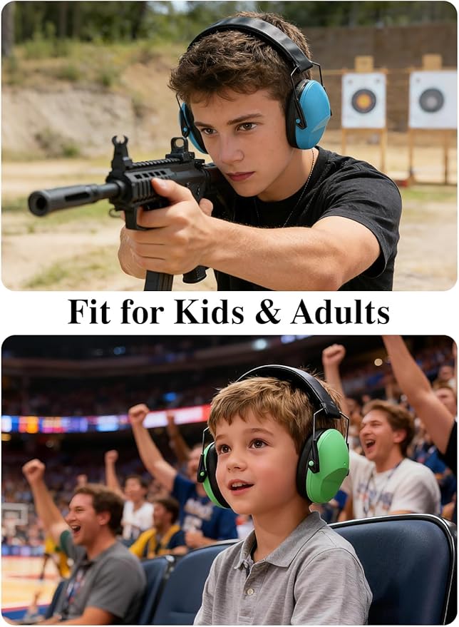 Noise Canceling Headphones for Kids 2PACK, 25-31NR Noise Reduction Earmuffs for Fireworks, Autism