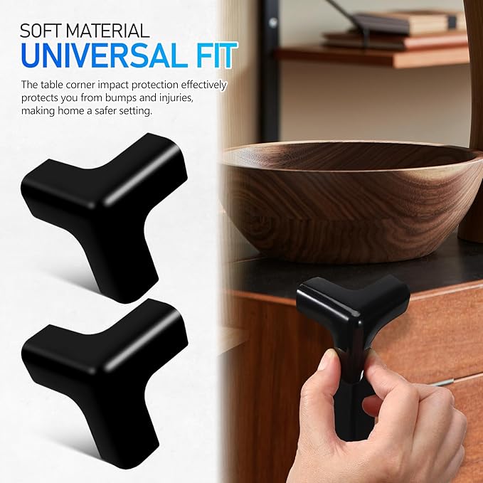 4Pcs Corner Protectors for Baby, Furniture Corner Guards Anti-Collision Thick Corner Edge Protectors Child Proofing Corner for Home Living Room Office Table