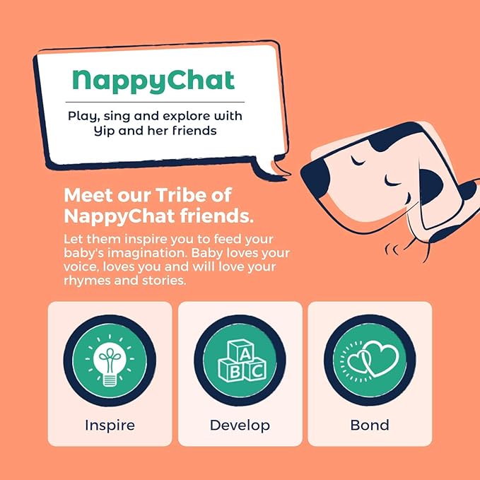 M&Y Nappychat Premium Performance Eco Diapers, Size 4 (38 Diapers) Smart Tube Technology. Leak Protection. 100% Recyclable. Hypoallergenic, Dermatologically-Tested No Lotion, Perfume or Dyes