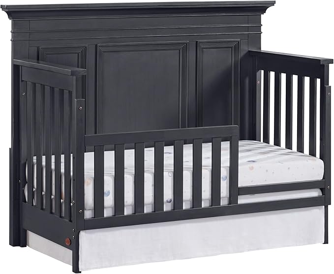 Oxford Baby Weston Crib to Toddler Bed Guard Rail Conversion Kit, Midnight Slate, Green Guard Gold Certified