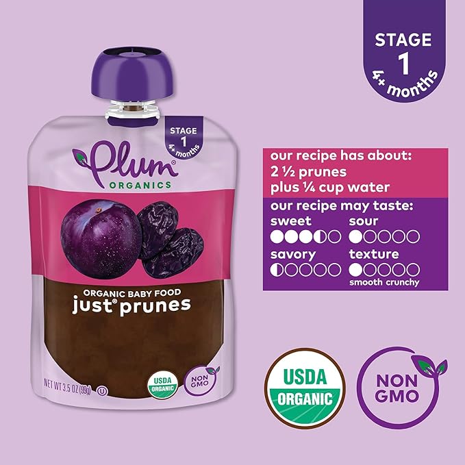 Stage 1 | Just Prunes Baby Food, 3.5oz (6 Pack)