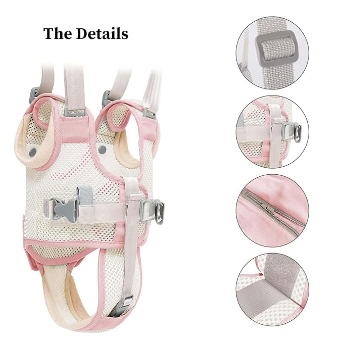 KIYUMI Baby Walking Harness Adjustable Handheld Kids Walker Helper Assistant Belt for Learning Walk Trainer Tool Walking Wing, 3D Mesh Blue
