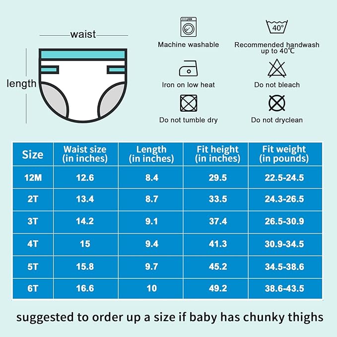MooMoo Baby Training Underwear 4 Packs Absorbent Toddler Potty Training Pants for Boys and Girls-Cotton Animal Print 2T-6T