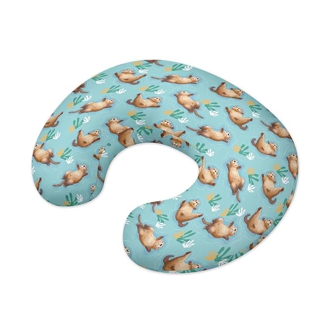 Multi Sloth and Leaf Breastfeeding Pillow Cover Baby Breastfeeding Slipcover Infant Newborn Nursery Bottle Pillowcase Durable and Easy to Clean