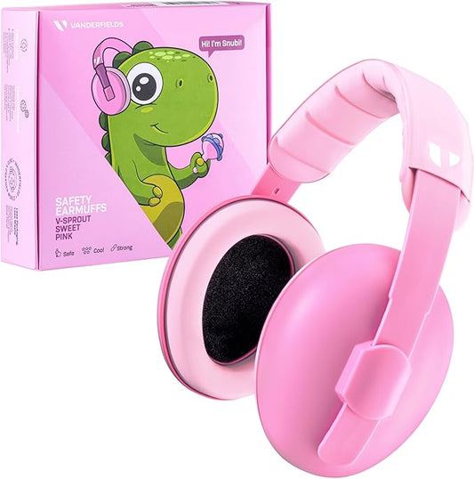 Vanderfields - Hearing Protection Ear Muffs - Over 33 dB (2K Hz) Broad Noise Cancelling Sound Reduction - Baby and Toddlers
