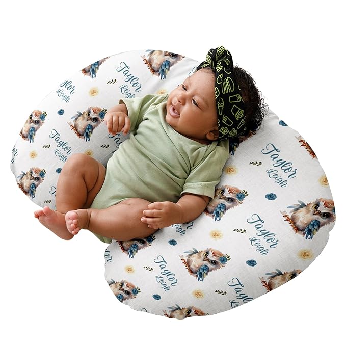 Dyoart Custom Baby Nursing Pillow Cover for Nursing, Birds Theme Removable Nursing Covers for Breastfeeding Pillows, Ultra Soft Comfortable Slipcover for Newborn Baby Boys and Girls