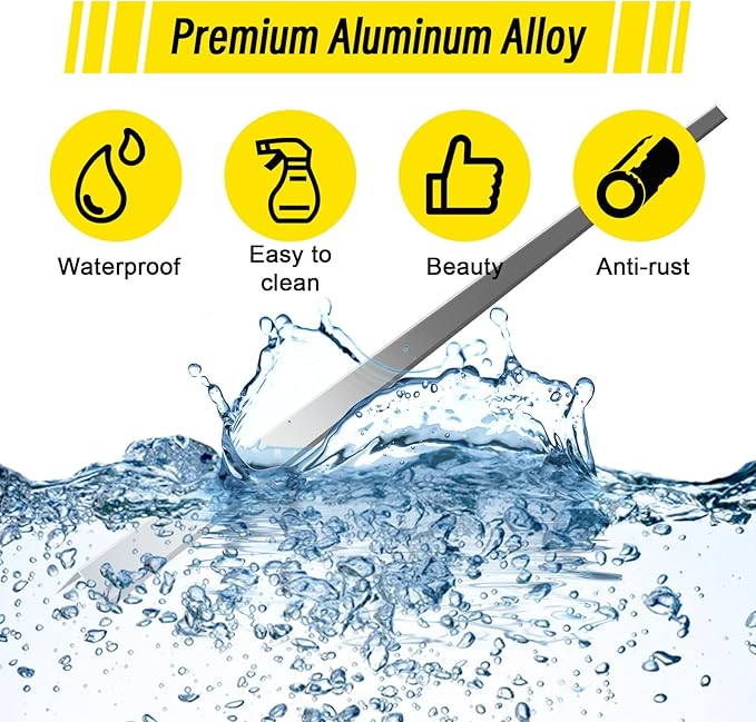 6pcs Metal Aluminum Steel Corner Guards 48” Metal Wall Corner Protector Guard for Walls (1.2 x 1.2 x 48 inch)