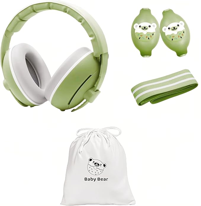 BOENFU Baby Ear Muffs Noise Protection Noise Cancelling Headphones with Adjustable Headband, Ear Protection for Babies