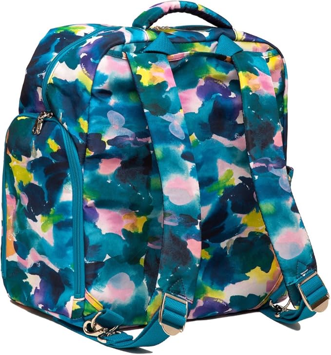 Sarah Wells Kelly Breast Pump Backpack & Tote - Insulated Pocket, Laptop Sleeve & Easy-Clean Design, Fits All Pumps, Diaper Bag for Moms (Aquarelle)