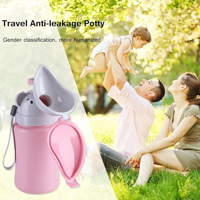 Travel Potty Portable Travel Toilet for Toddler Travel Baby Nitty Pee Bottle Portable Kids Potty for Girls Car Camping Travel Pink Travel Potty Bags111