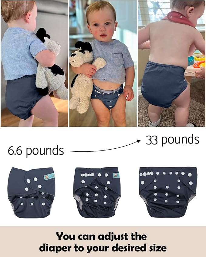 ALVABABY Baby Cloth Diaper Cover, Swim Diaper,Nappy Shell Baby Girls and Boys