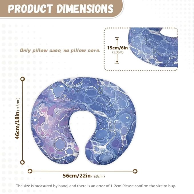 Abstract Bubble Breast Feeding Support Pillow Cover, Acrylic Painting Fit Nursing Pillow Slipcovers for Breastfeeding Moms Newborn Nursing Pillow Case