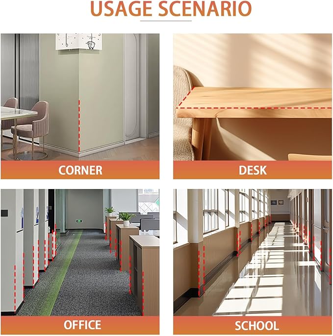 QDYMXUN Aluminum Self Adhesive Wall Corner Guards, Peel and Stick L-Shaped Metal Protector Strips for Door Frame, Furniture Edge and Home Protection (Matte Gold, 4pcs x 51.2''L x 0.8''W)