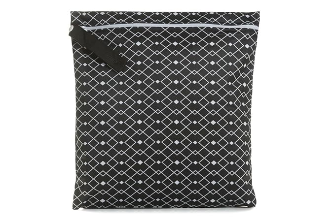 Buttons Cloth Diapers Waterproof Washable Reusable Zippered Laundry Wet Bag (Medium, Phoenix)