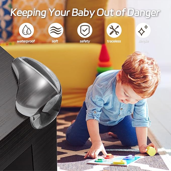 36 Pack Baby Corner Protector Corner Protector Baby Furniture Corner Protection Sharp Furniture and Table Top Edges with Adhesive Transparent Cover