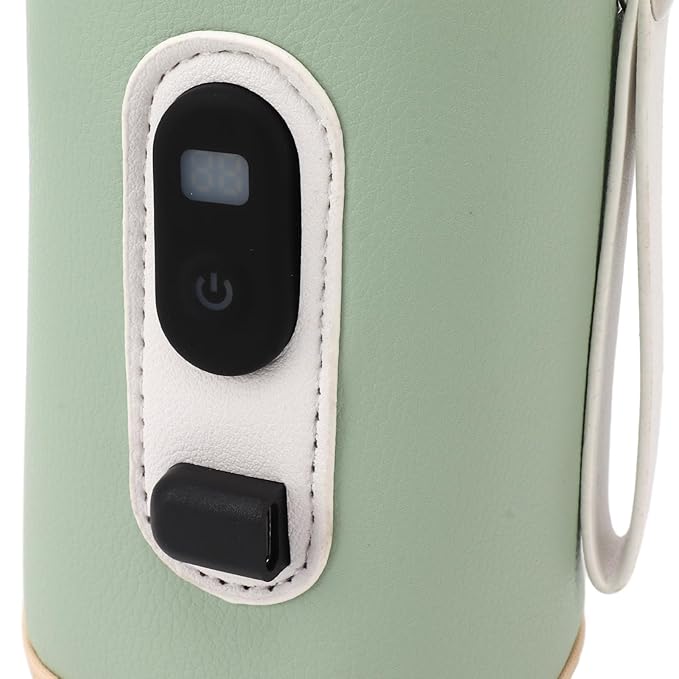 USB Bottle Warmer, Portable 5 Speed Adjustable Bottle Warmer for Breast Milk (Green)