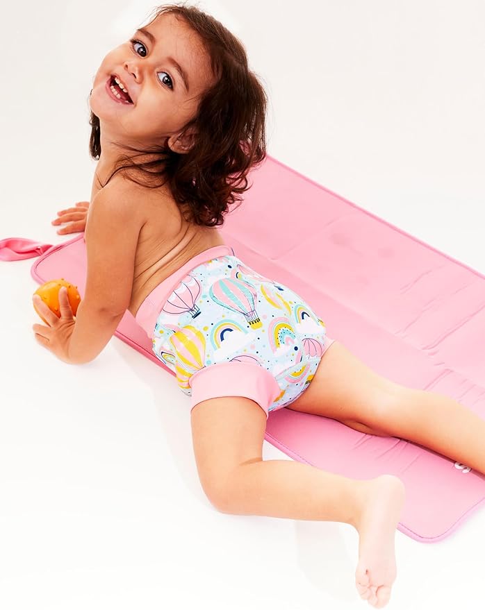 Splash About Happy Nappy Reusable Swim Diaper, Up & Away, 3-6 Months