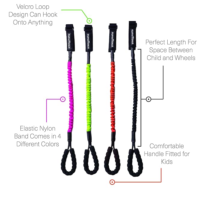 Stroller Handle | Leash Alternative | Child Lead Accessory for Strollers, Wagons, Backpacks | Close Proximity Safety Tether for Toddlers | Comfy Handle Designed to Let Children Stay Close