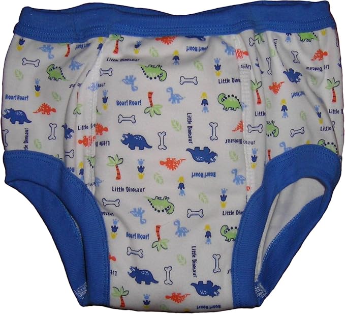Baby Pants Adult - My First Training Pants - Small Blue Dinosaur