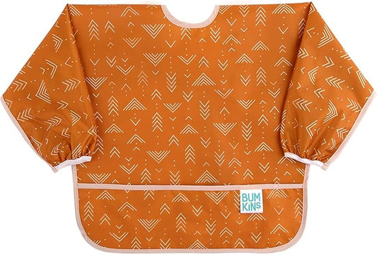 Bumkins Sleeved Bib for Girl or Boy, Baby and Toddler for 6-24 Mos