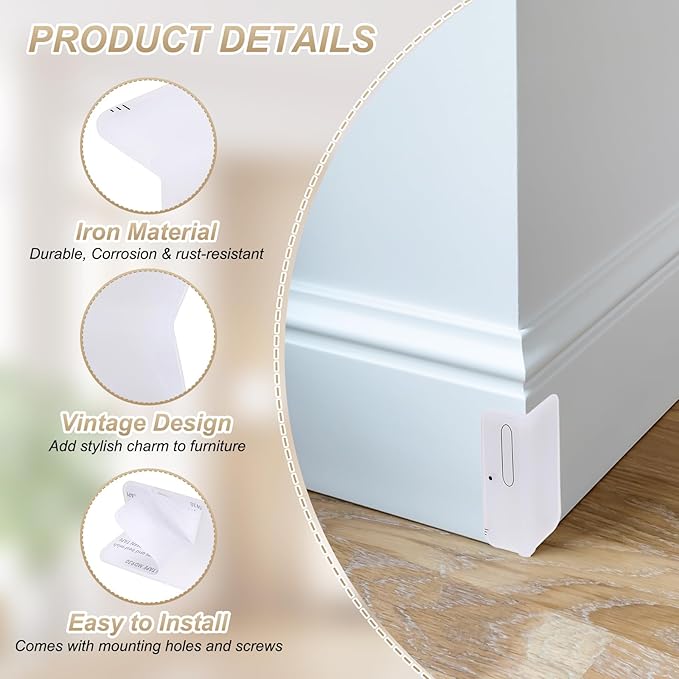uxcell 6 Pcs 4 Inch Baseboard Corner Protector Guards, Furniture Corner Cover Proof Bumpers for Kitchen Bedroom Wall Countertop Table, Translucent