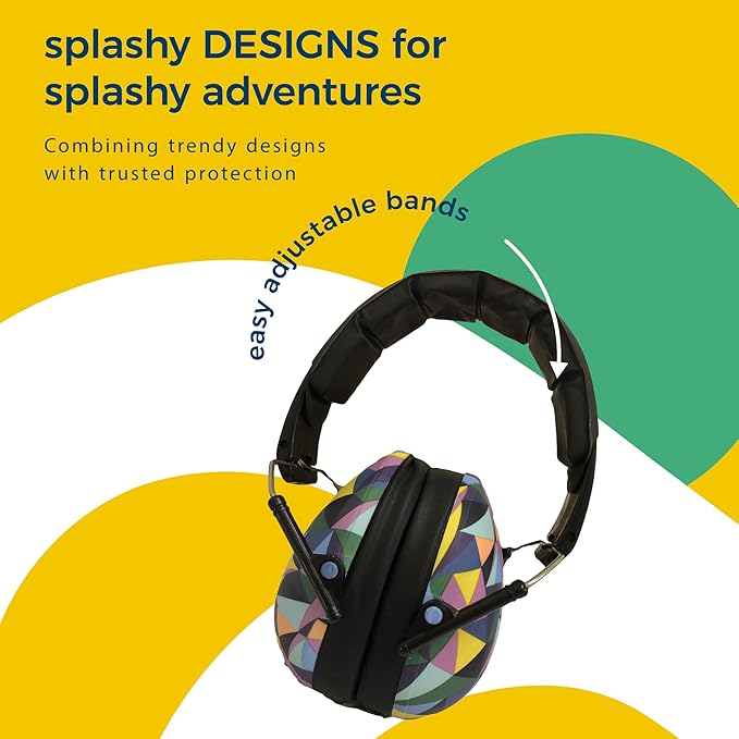 BANZ Kidz Earmuffs 2 Years & Older - Loud Noise Cancelling Kids Headphones & Toddler Ear Muffs, Size Adjustable
