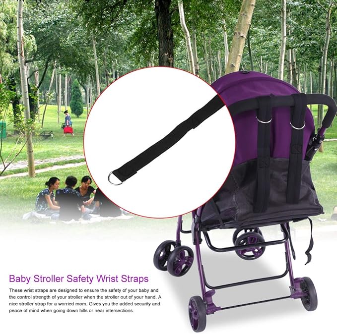Naroote Stroller Handle for Toddler, Adjustable Baby Stroller Safety Wrist Strap Baby Stroller Straps Child Wrist Leash for Stroller and Wheelchair Security