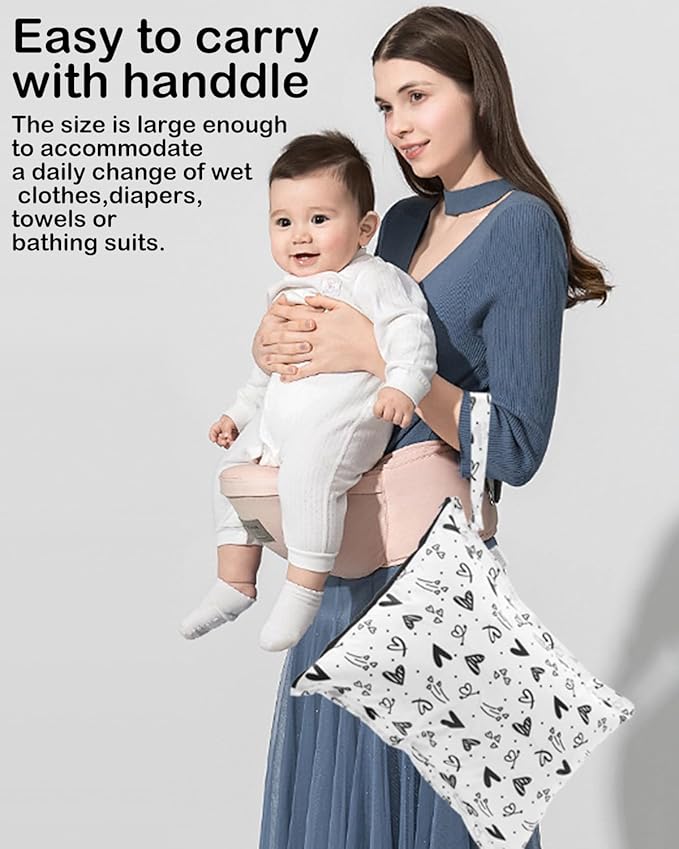 ALVA Waterproof Leakproof Wet Dry Bag 2-Pack | Reusable for Swim, Baby Clothes, Diapers & Travel 2LK05