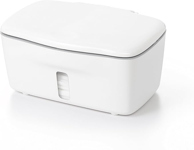 OXO Tot Space Saving Drying Rack + Wipes Dispenser - Saves Counter Space, Dispenses One Wipe at a Time