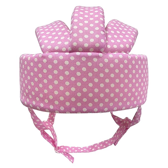 Baby Helmet Toddler Children Headguard Infant Head Cushion Protective Harnesses Cap Soft Adjustable Kid Hat Head Protector (Pink)