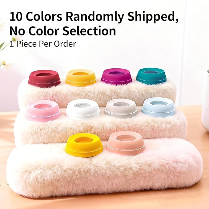 Pigeon Wide-Neck Baby Bottle Replacement Collar - Random Color Shipment (1 Pack), Leak-Proof Screw Ring, BPA-Free Food-Grade Plastic, Durable, 10 Vibrant Colors (No Color Selection)