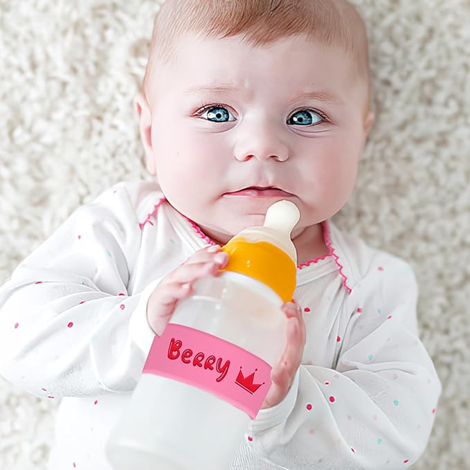 Personalized Bottle Labels Custom Water Bottle Name Bands with Logo Customized Engraved Reusable Silicone Sippy Cup Labels for Daycare School 1-15 PCS