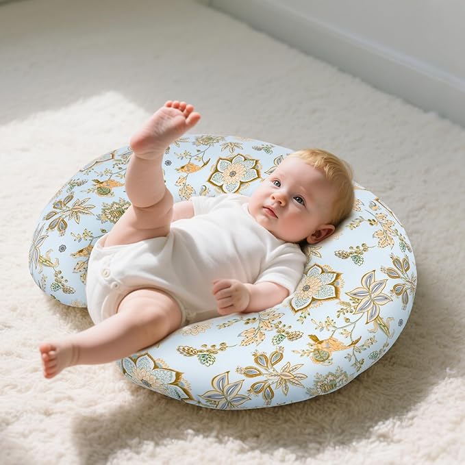 x-vesolje Baby Nursing Pillow for Breastfeeding, Adjustable Breastfeeding Pillow for Bottle Feeding, Nursing Support Pillow for Mom and Baby Healthier Nursing, Removable Cover- Floral