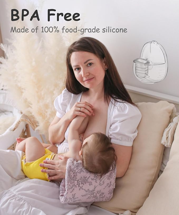 Wearable Breast Pump Replacement Parts Compatible with MomWills S28 Wearable Breast Pump, Include Duckbill Valve, Silicone Diaphragm, 24mm Flange, Milk Collector Cup